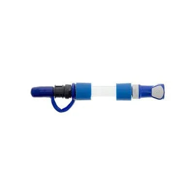 Battery connector jumper with blue and black plastic terminals