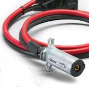 12V polarized style coupling cable with red and black wires for power connections