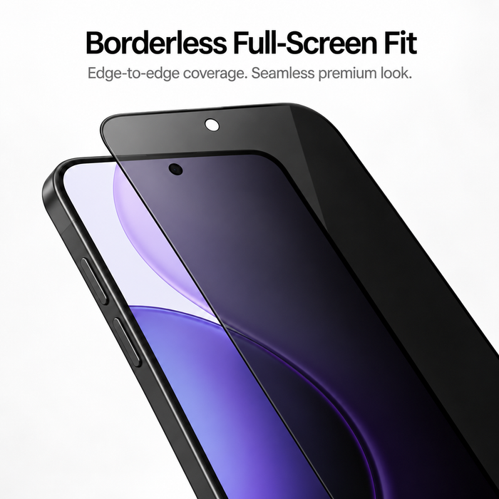 8K Corning Borderless Privacy Tempered Glass For Apple iPhone 18 Pro