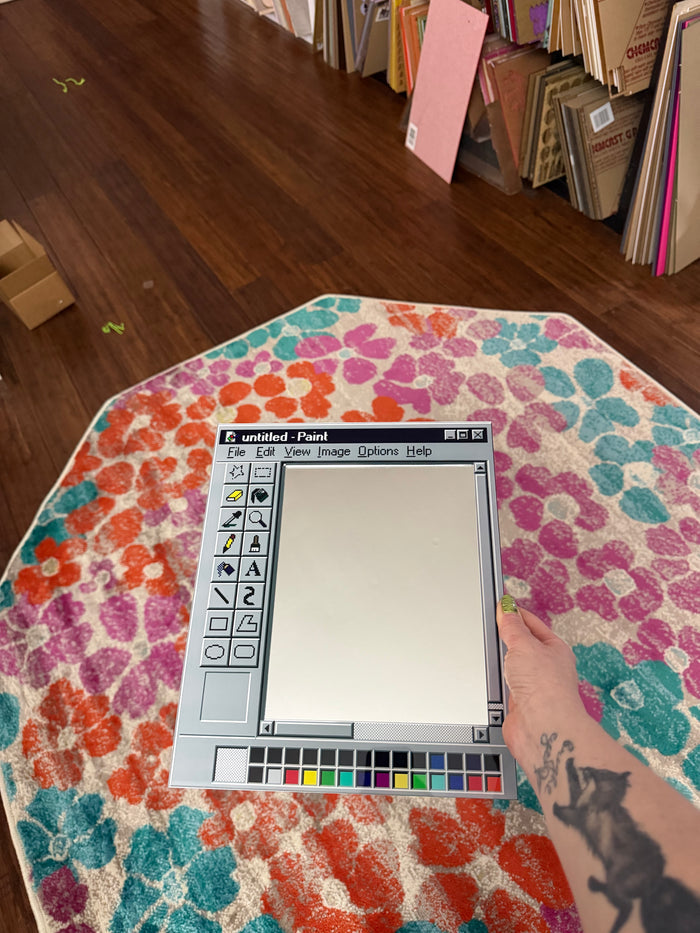Paint 90's  Wall Art Mirror