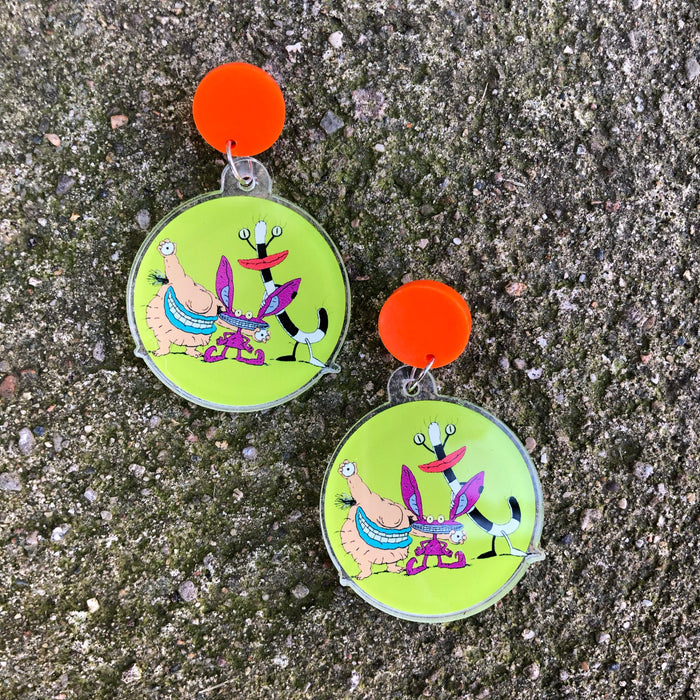 AHHH Real Monsters Dangle Earrings