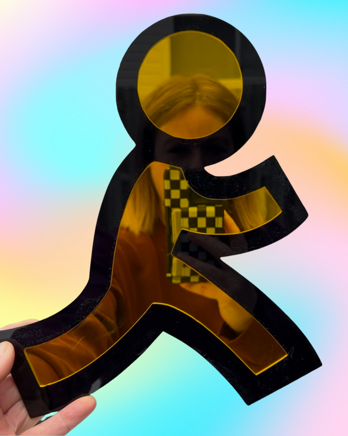 AIM AOL Running Man Wall Art Mirror