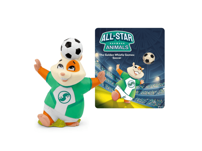 All-Star Animals-The Golden Whistle Games Soccer Tonie audio figurine with content illustration
