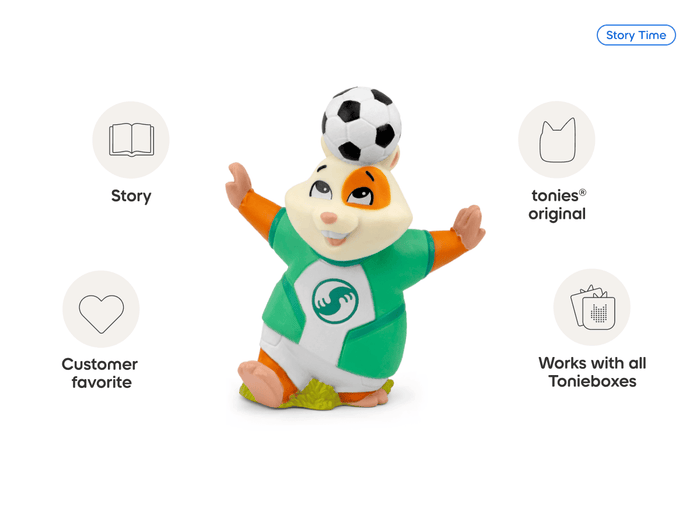 All-Star Animals-The Golden Whistle Games Soccer Tonie audio figurine from the storytime category, inspiring audio journeys and imaginative play