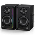 Wireless RGB Wooden Desktop Speakers