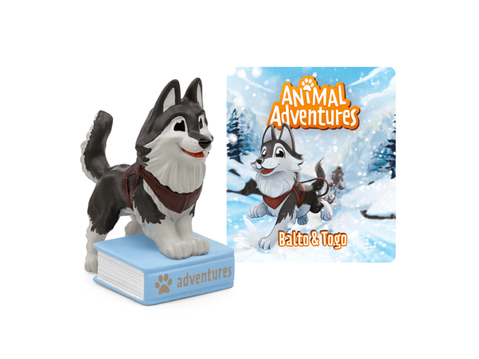 Animal Adventures: Balto & Togo Tonie audio figurine with content illustration