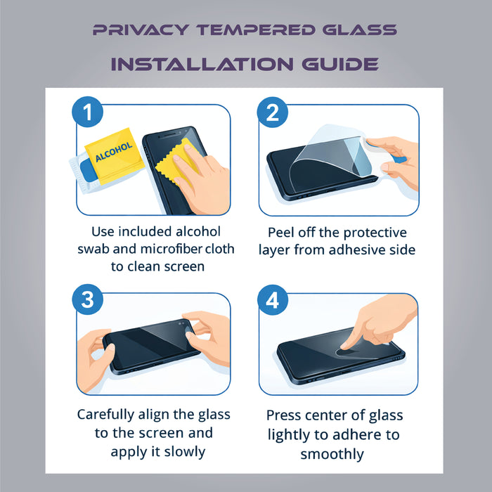 Anti-Spy Privacy Tempered Glass For Samsung Galaxy Z Fold 6