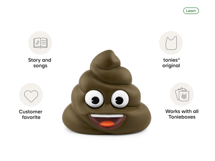 Potty Training Tonie (Spanish) audio figurine, inspiring audio journeys and imaginative play