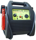 Portable automotive jumper pack with handle, displayed front view, Rescue 900 model