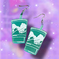 Baja Blast White Cup Earrings