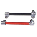 Pair of battery jumper studs, black and red, with power take-off connectors