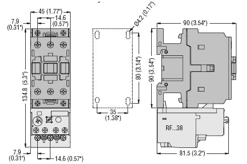 Lovato BF3200A23060 3 pole contactor