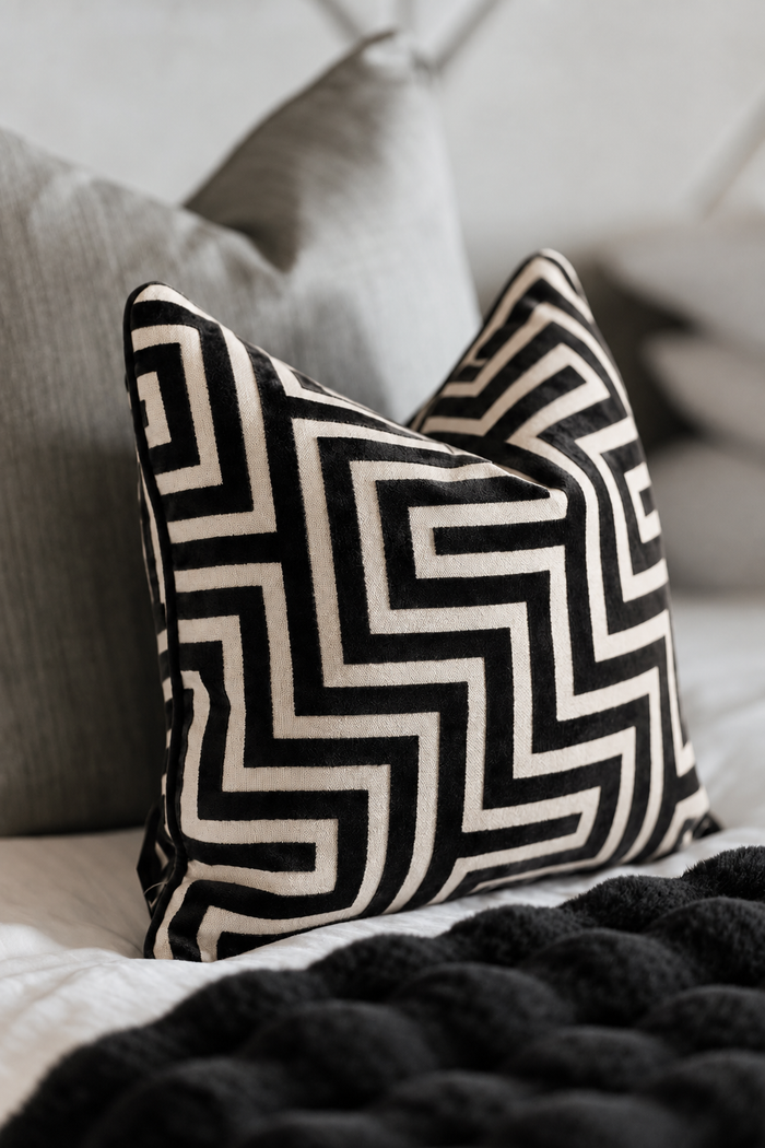 Amazing Black Large Cushion