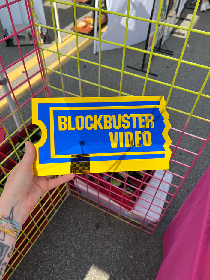 Blockbuster Video 90's  Wall Art Mirror