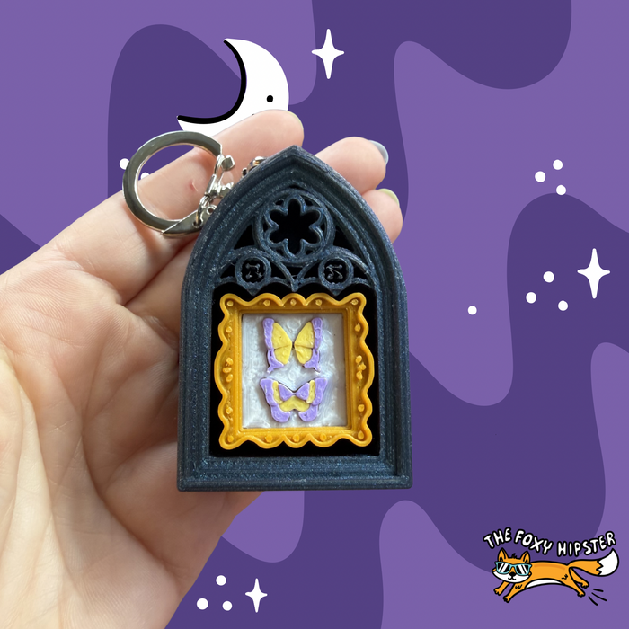 Bookshelf Spooky Oddities Butterfly Taxidermy Fidget Clicker