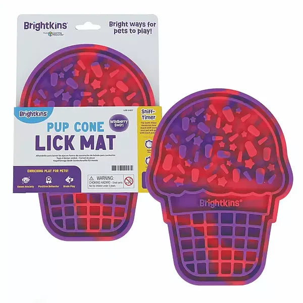Brightkins Feeding - Lick Mat Tie Dye - Ice Cream