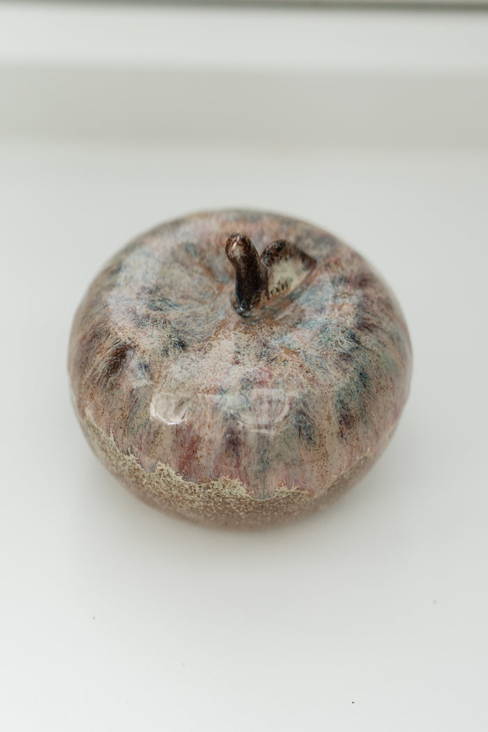 Brown Ombre Small Apple Ornament