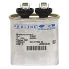 Metal electrolytic capacitor with dual terminals and product labeling, used in power systems