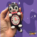 Cat Clock Fidget Clicker and Moving Tail Keychain