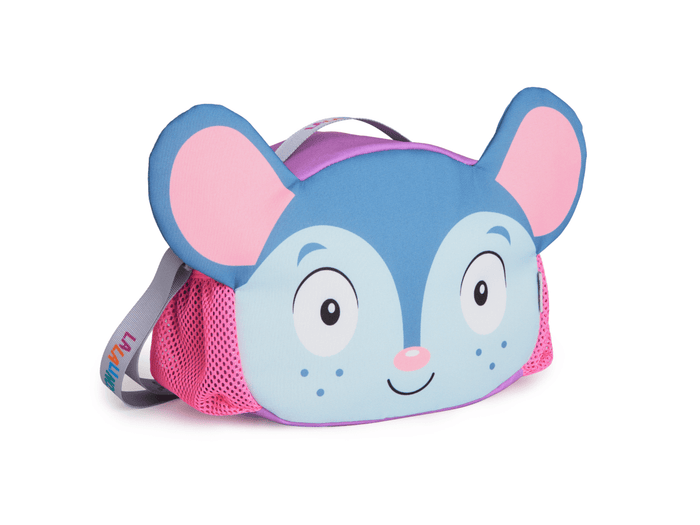tilted view of Lalalinos Toniebox Character Bag - Scout