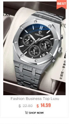 CHENXI 8815A High End Full Automatic Fashion Square Hollow Out Men's Waterproof Mechanical Watch