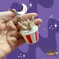 Chicken Bucket Fidget Spinner and Clicker Keychain