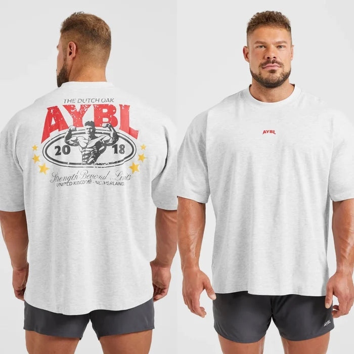 Classic Logo Strength Fitness Brand T-shirt Cotton Graphic Tee Men Women Summer Streetwear
