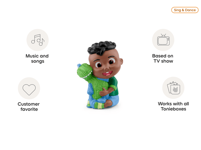 Cocomelon- Cody audio figurine, inspiring audio journeys and imaginative play