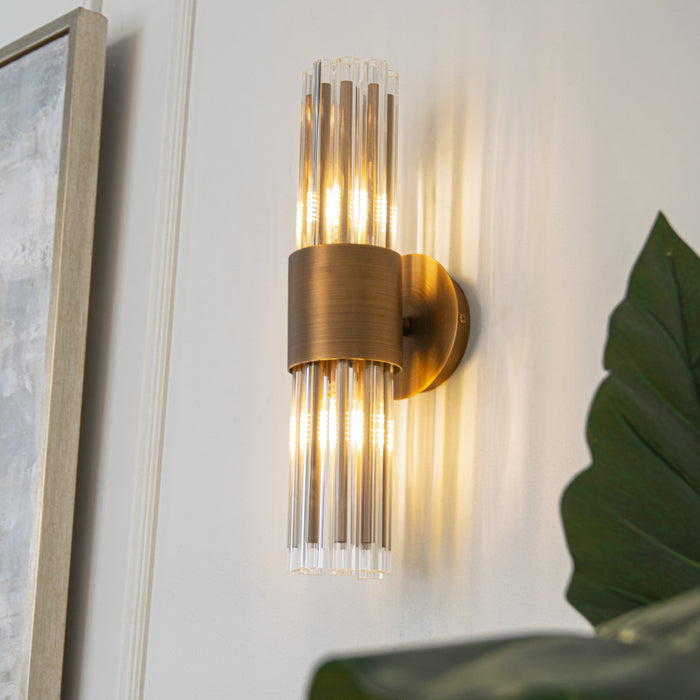 Colmar Antique Brass Wall Lamp