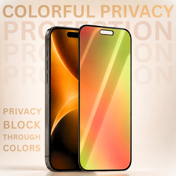 ColorShield Rainbow Privacy Tempered Glass For Apple iPhone 18 Pro Max