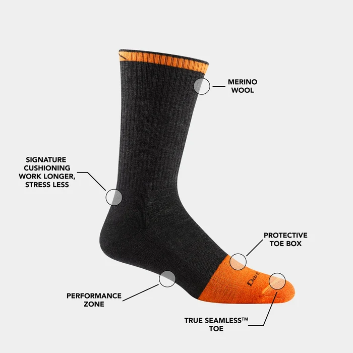 Darn Tough Men's Steely Boot Midweight Work Socks