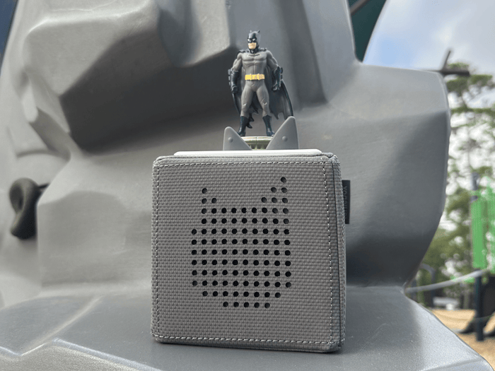 Child Playing With Dc: Batman Tonie