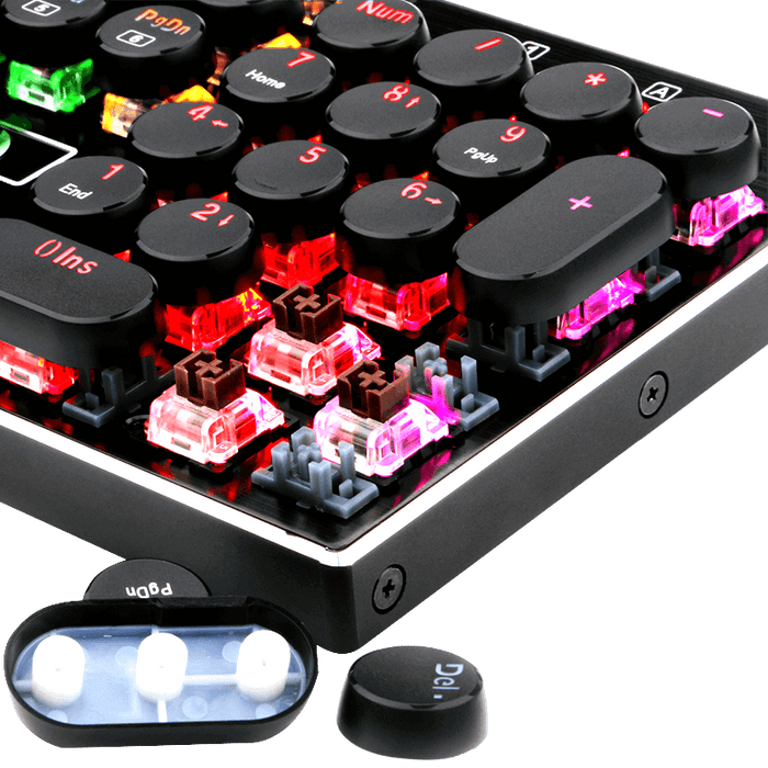 Redragon Double Shot Retro Typewriter Round Keycaps