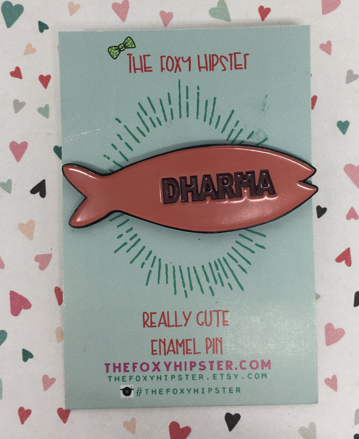 Dharma Fish Biscuit - Enamel Pin - lost
