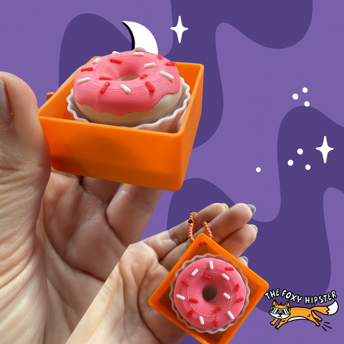 Donut Fidget Clicker Keychain