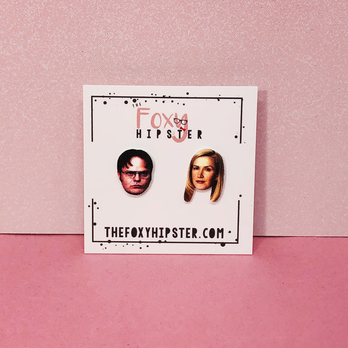 Dwight and Angela Stud Earrings