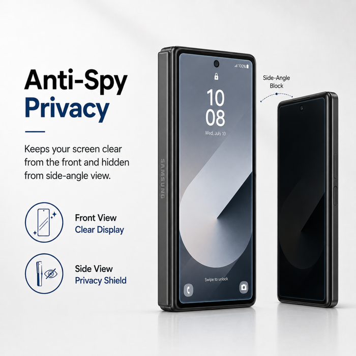 Edge Privacy Tempered Glass For Samsung Galaxy Z Fold 5
