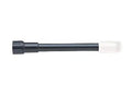 Black plastic battery watering extension tube with white nozzle fitting