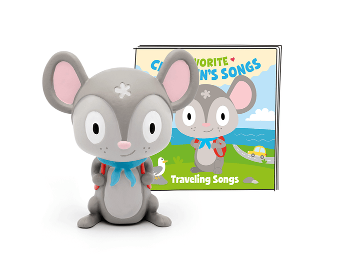 Favorite Children's Songs: Traveling Songs Tonie with a branded content card