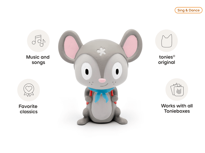 Favorite Children's Songs Traveling Songs Tonie audio figurine, inspiring audio journeys and imaginative play