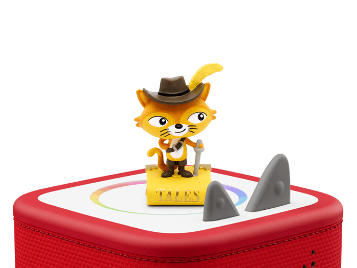 Favorite Tales: Puss in Boots Tonie on a Red Toniebox