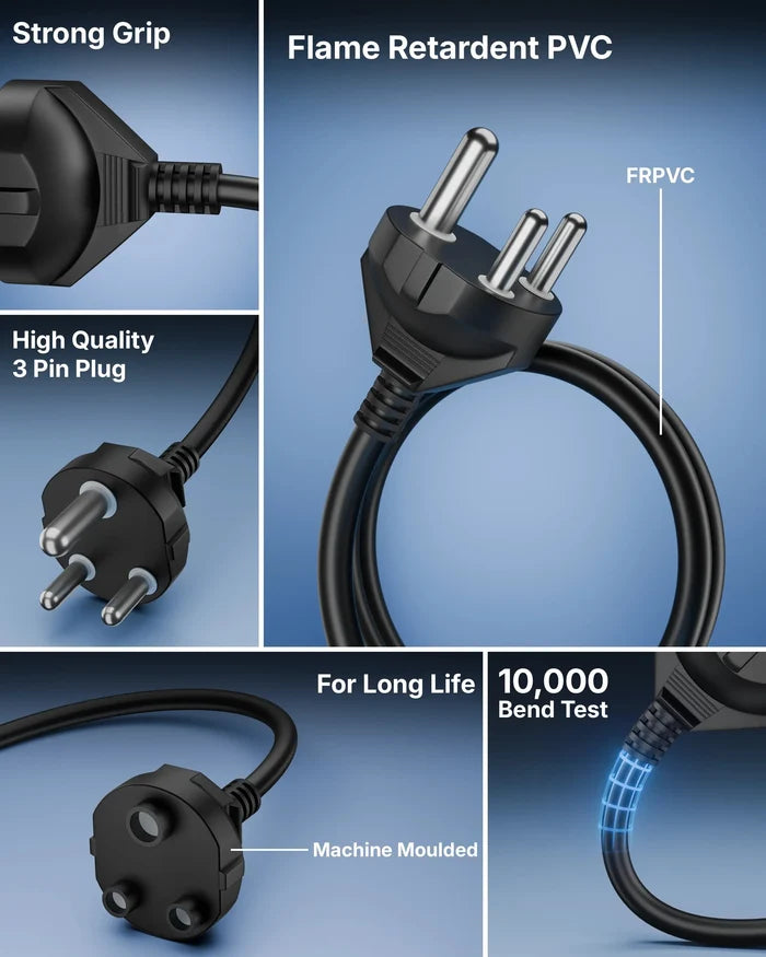 FEDUS 16Amp 3000W Heavy Duty Male to Female 3 Pin 16AMPS Power Extension Cord Wire 16A 16AWG Long Indoor Outdoor Power Extension Electrical Extender Power Cable for appliances Electronics Tool FEDUS
