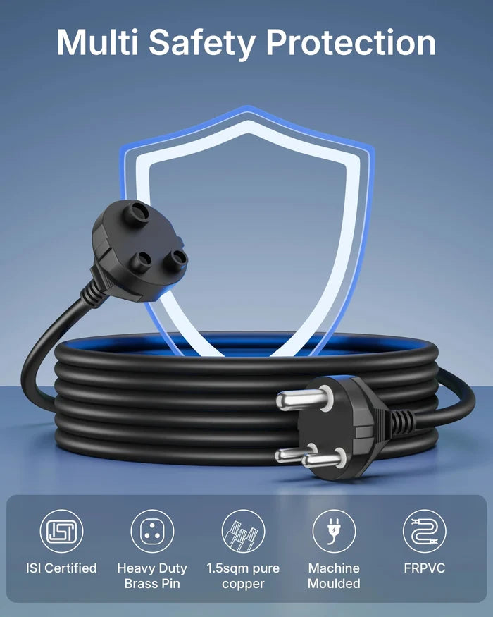 FEDUS 16Amp 3000W Heavy Duty Male to Female 3 Pin 16AMPS Power Extension Cord Wire 16A 16AWG Long Indoor Outdoor Power Extension Electrical Extender Power Cable for appliances Electronics Tool FEDUS