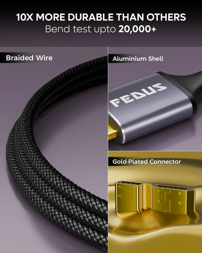 FEDUS Hard Disk Cable Hard Drive Connector USB 3.1 C to Micro B, External Hard Disk Cable for Portable External Hard Drives,WD Elements,Sea gate,Toshiba,Samsung M3 1TB/Galaxy S5/Note 3 FEDUS