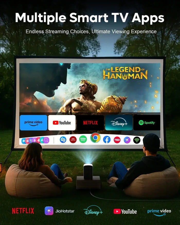 FEDUS Smart LED Projector – Home, Office & Outdoor Entertainment FEDUS