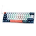 Clavier gaming Redragon K617 RGB, filaire, 60 %, clavier mécanique compact, 61 touches, commutateurs linéaires rouges, compatible avec le pilote Pro, disposition FR