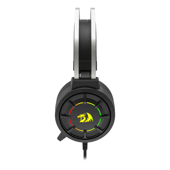 Redragon H314 RGB Gaming Headset - Wired Computer Headset with 40mm Drivers, USB Connection, Lightweight Design, and Soft PU Leather Ear Cushions for Ultimate Comfort
