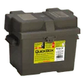 Black standard Group 27 battery box for auto and marine light duty applications