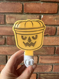 Halloween Orange Boo Bucket Acrylic Night Light
