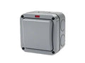 Grey industrial replacement switch with red indicator, suitable for power equipment